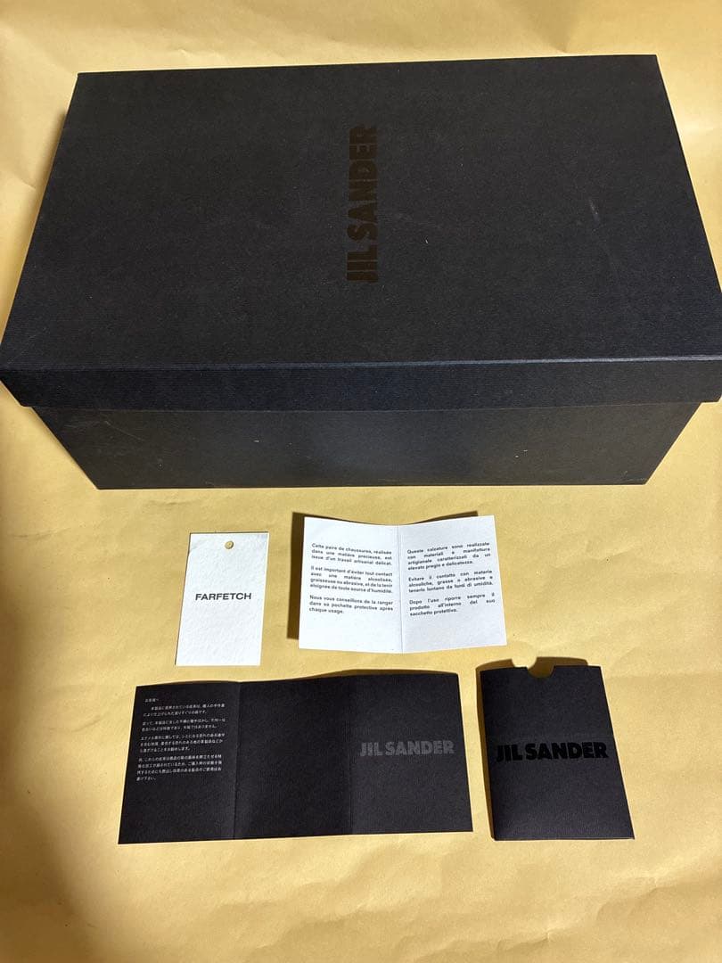 JIL SANDER クロスレザーベルトサンダル 41 Black メンズ