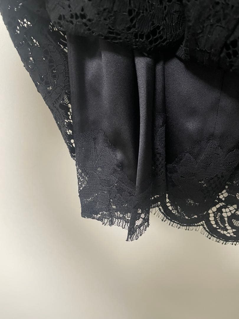 ドルチェ&ガッバーナDOLCE&GABBANAレースノースリワンピース黒新品