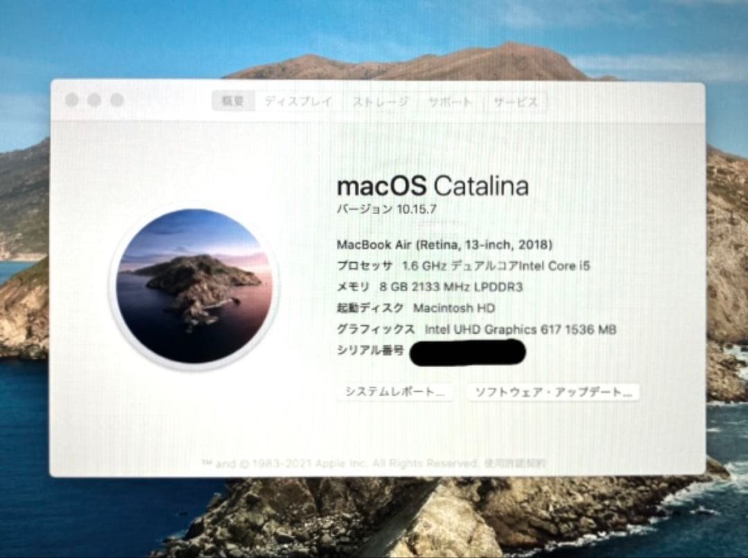 【美品】 MacBook Air Retina 2018 13インチ