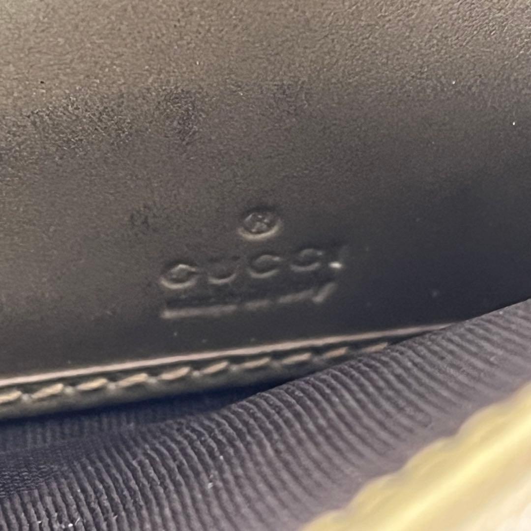 美品　GUCCI シマ　レザー　コンチネンタルウォレット　長財布　ゴールド