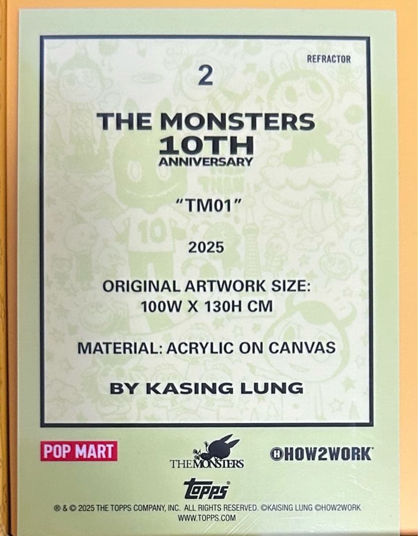 topps LABUBU トレカ 1BOX REFRACTOR