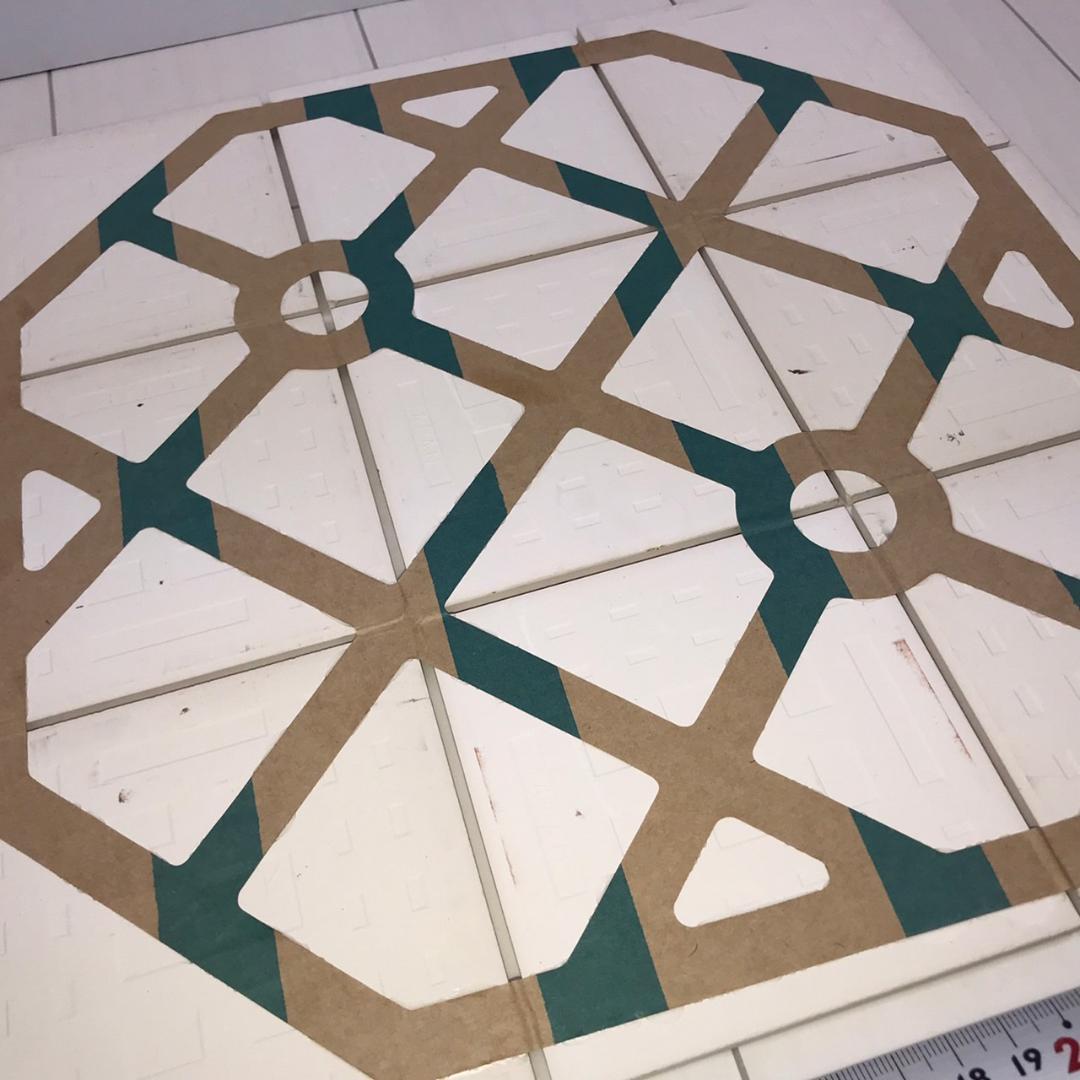 昭和レトロ/日本製タイル・23シート【1シート（9枚）×23シート】 207枚