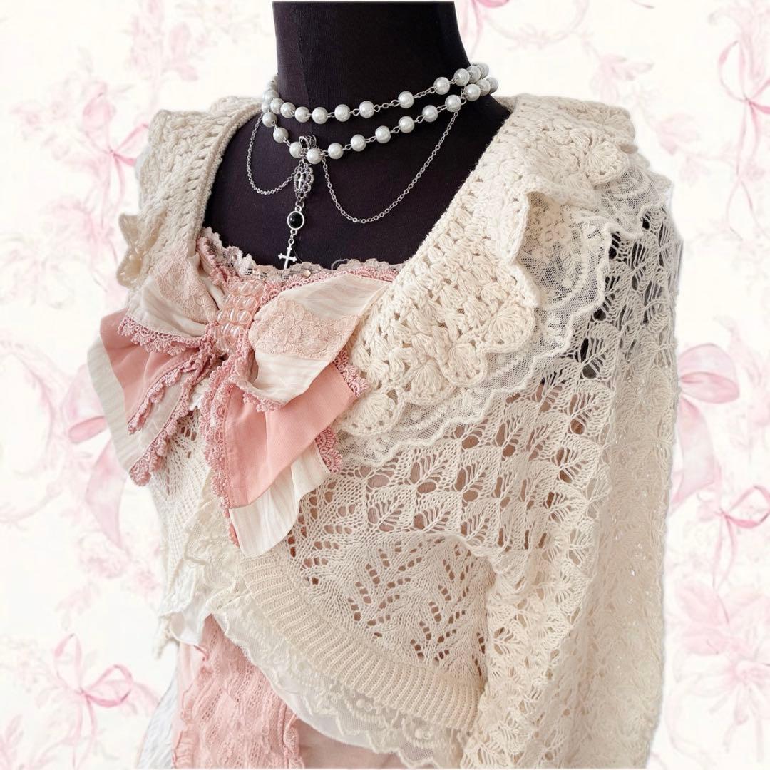 00s y2k axes femme フリル レース ボレロ ウィッシュコア
