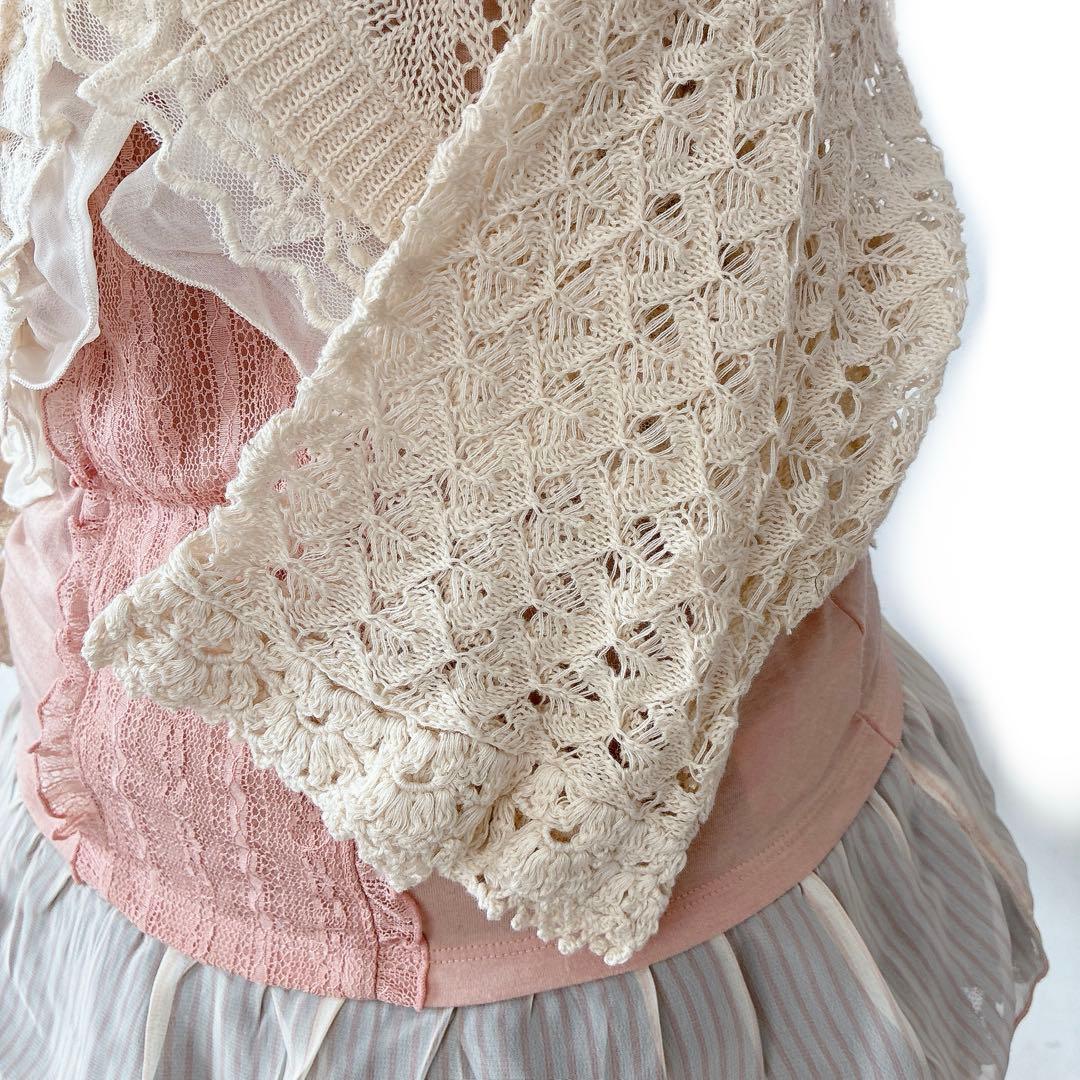 00s y2k axes femme フリル レース ボレロ ウィッシュコア