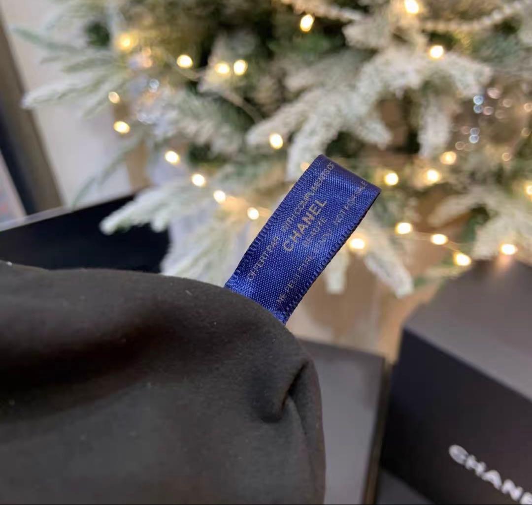 希少　レア　非売品 CHANEL ノベルティ ネイビー　ツイード バケットバッグ