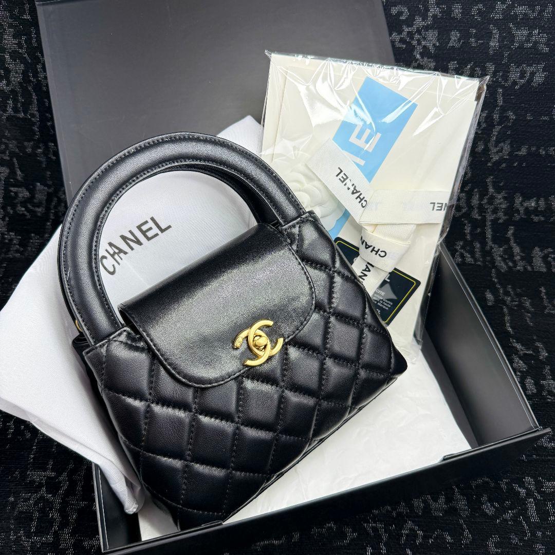 CHANEL ハンドルショルダーバッグ ブラック