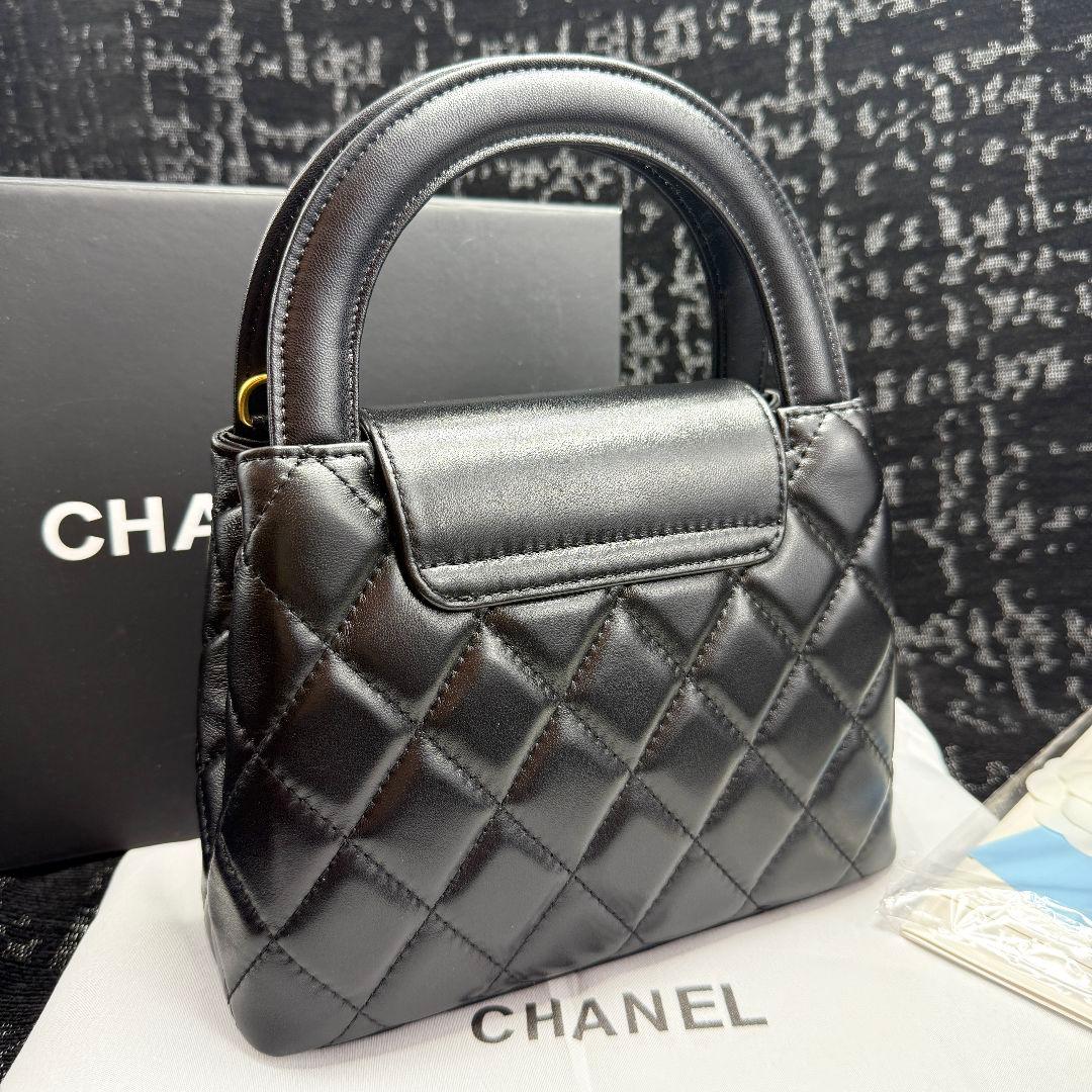 CHANEL ハンドルショルダーバッグ ブラック