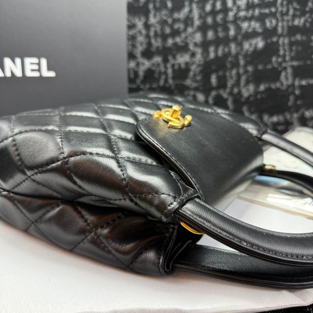 CHANEL ハンドルショルダーバッグ ブラック