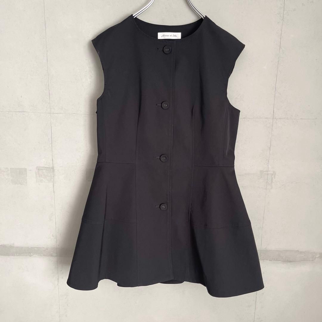 美品⭐︎maison de dolce. メゾンドドルチェ　ペプラムジレ