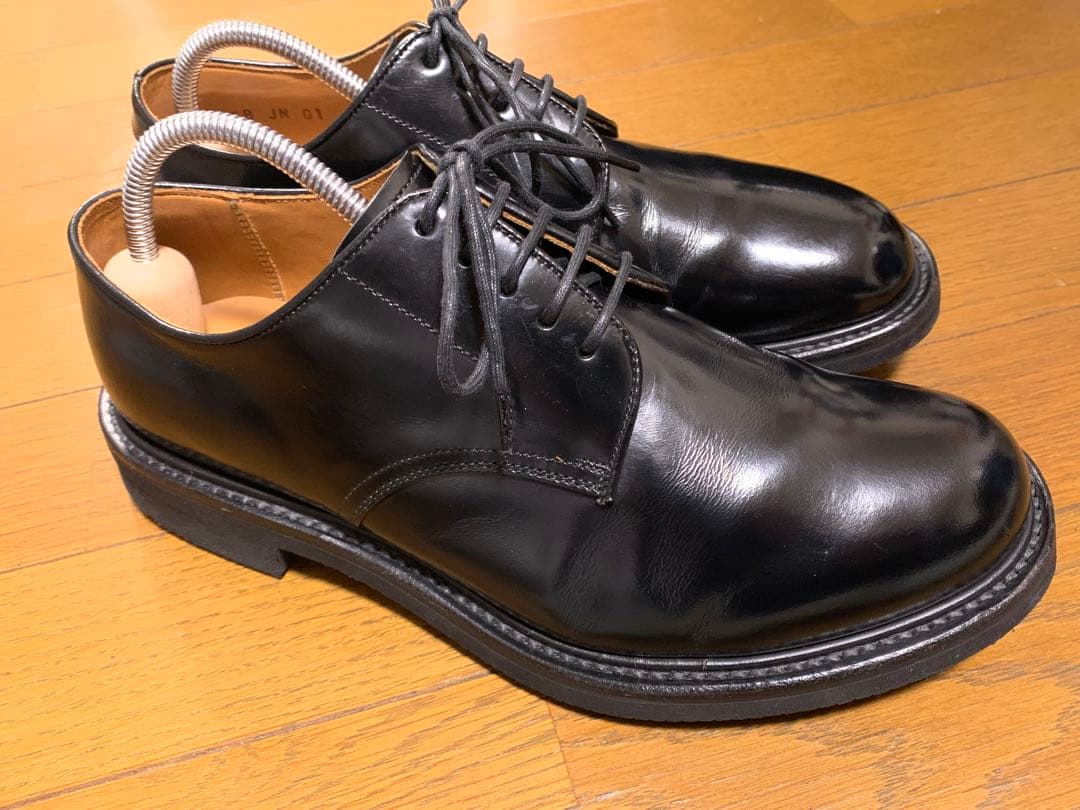 REGAL プレーントゥ JN01 ビジネスシューズ 黒 レザー 24