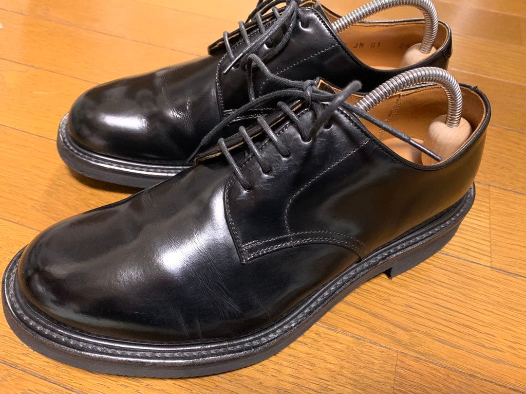 REGAL プレーントゥ JN01 ビジネスシューズ 黒 レザー 24