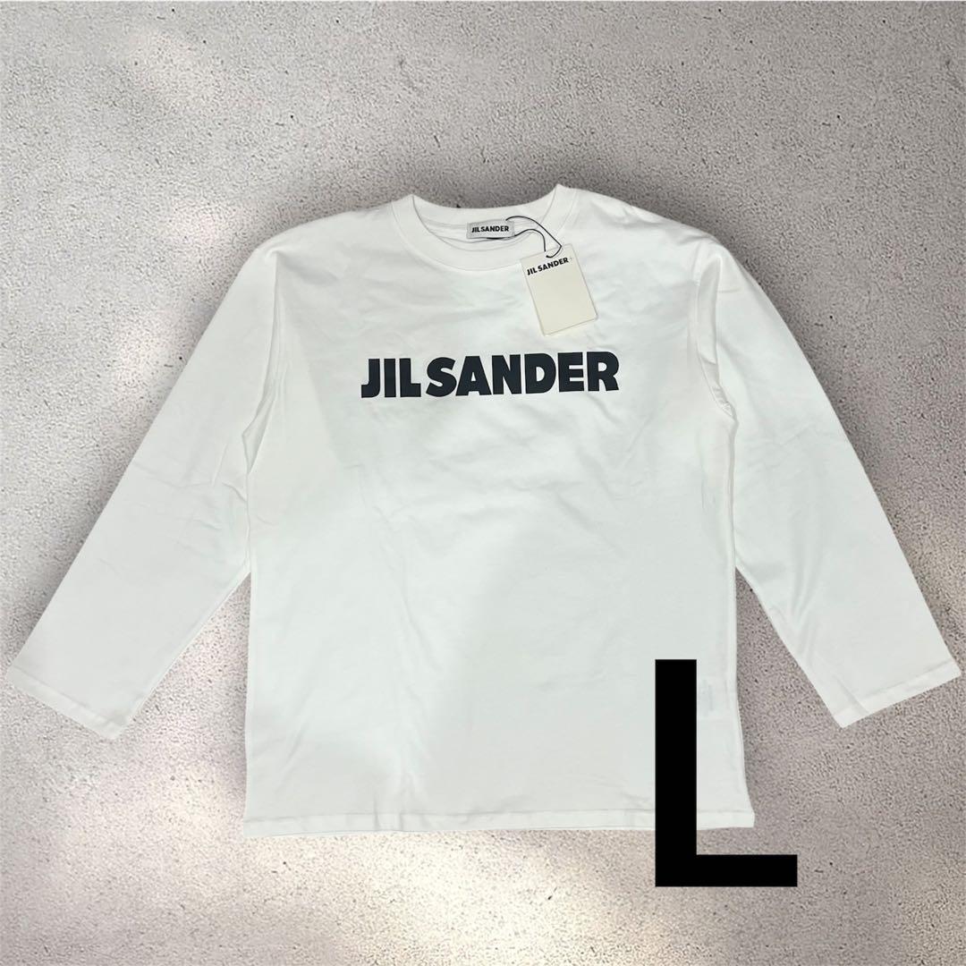 【新品】JIL SANDER ジルサンダー　ロゴ　Tシャツ　ホワイト　コットン