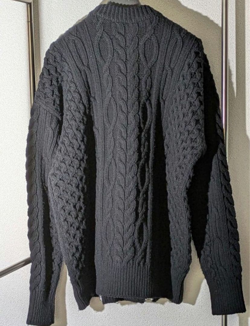 JOHN LAWRENCE SULLIVAN ジップフィッシャーマンニット