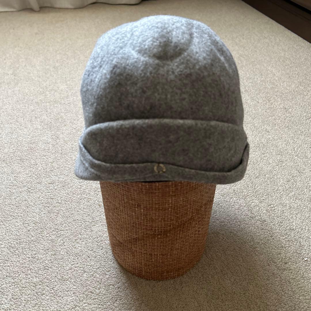 chisaki グレー ウール フェルトハット