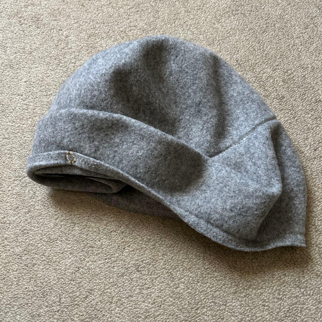 chisaki グレー ウール フェルトハット