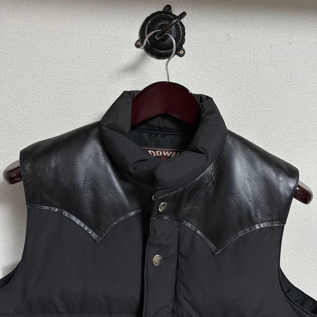 Sugar Cane ダウンベスト M レザーヨーク アメカジ バイカー