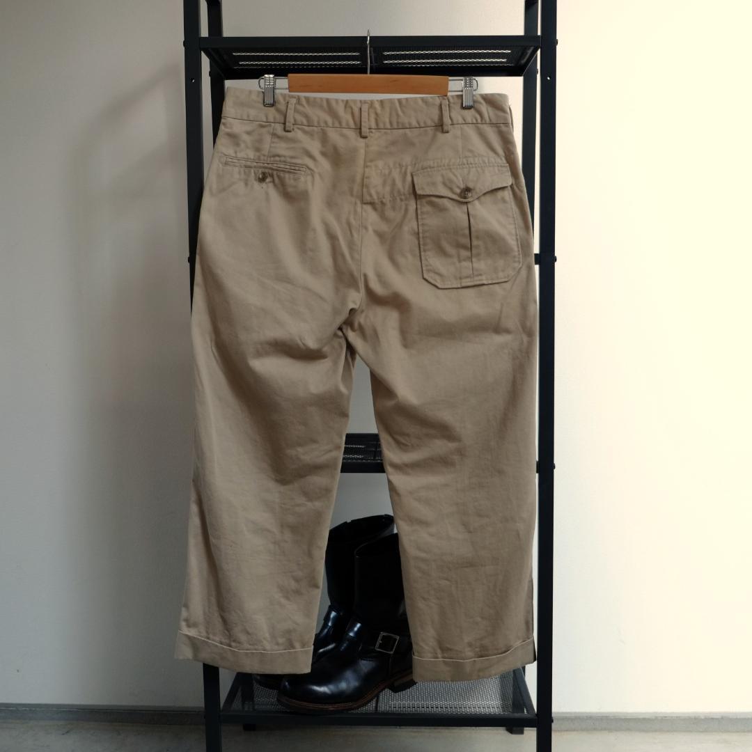 【希少サイズ36】Engineered Garments コットンチノ 裾ダブル