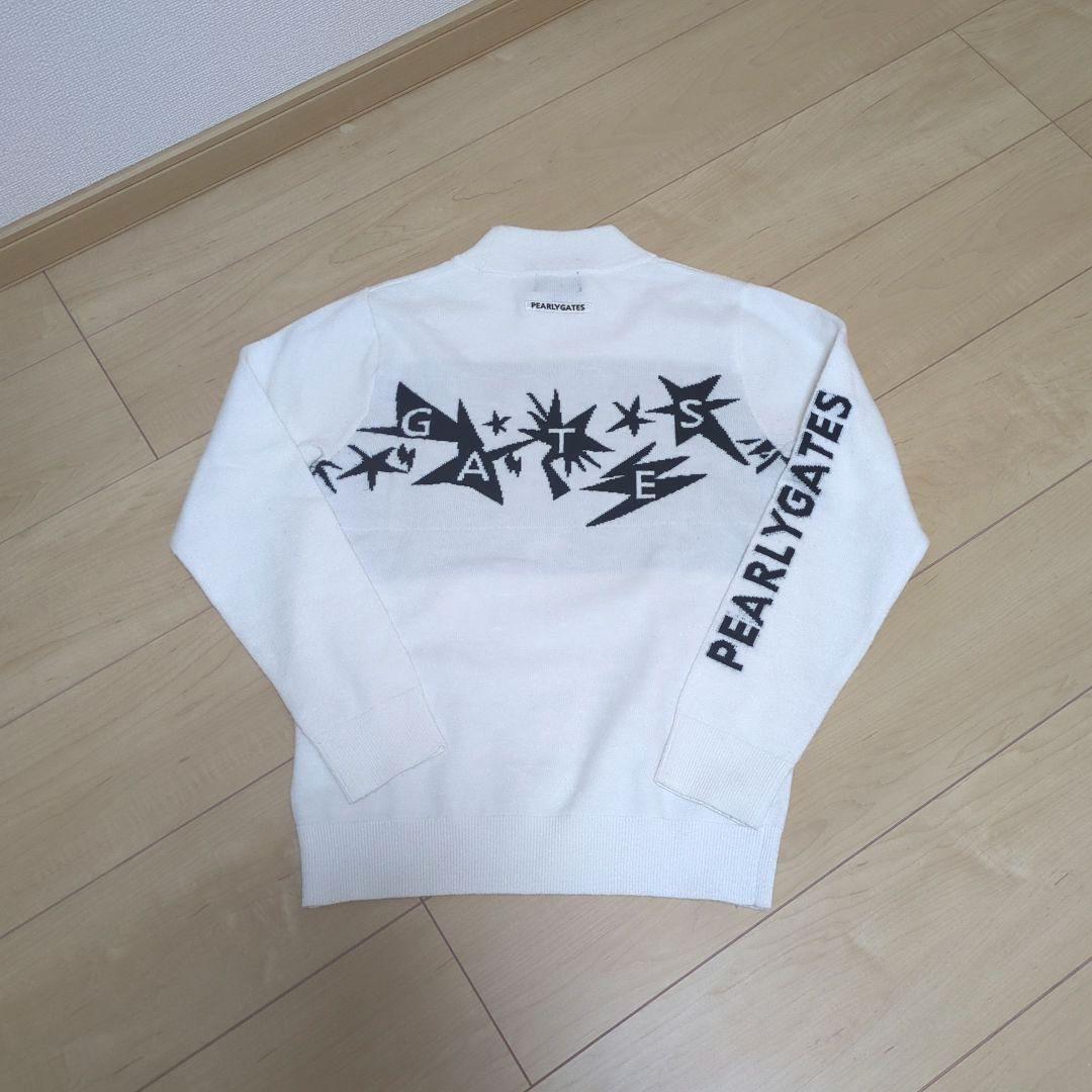★美品★PEARLY GATES　ニットベスト付きジャガードロゴニット　サイズ0