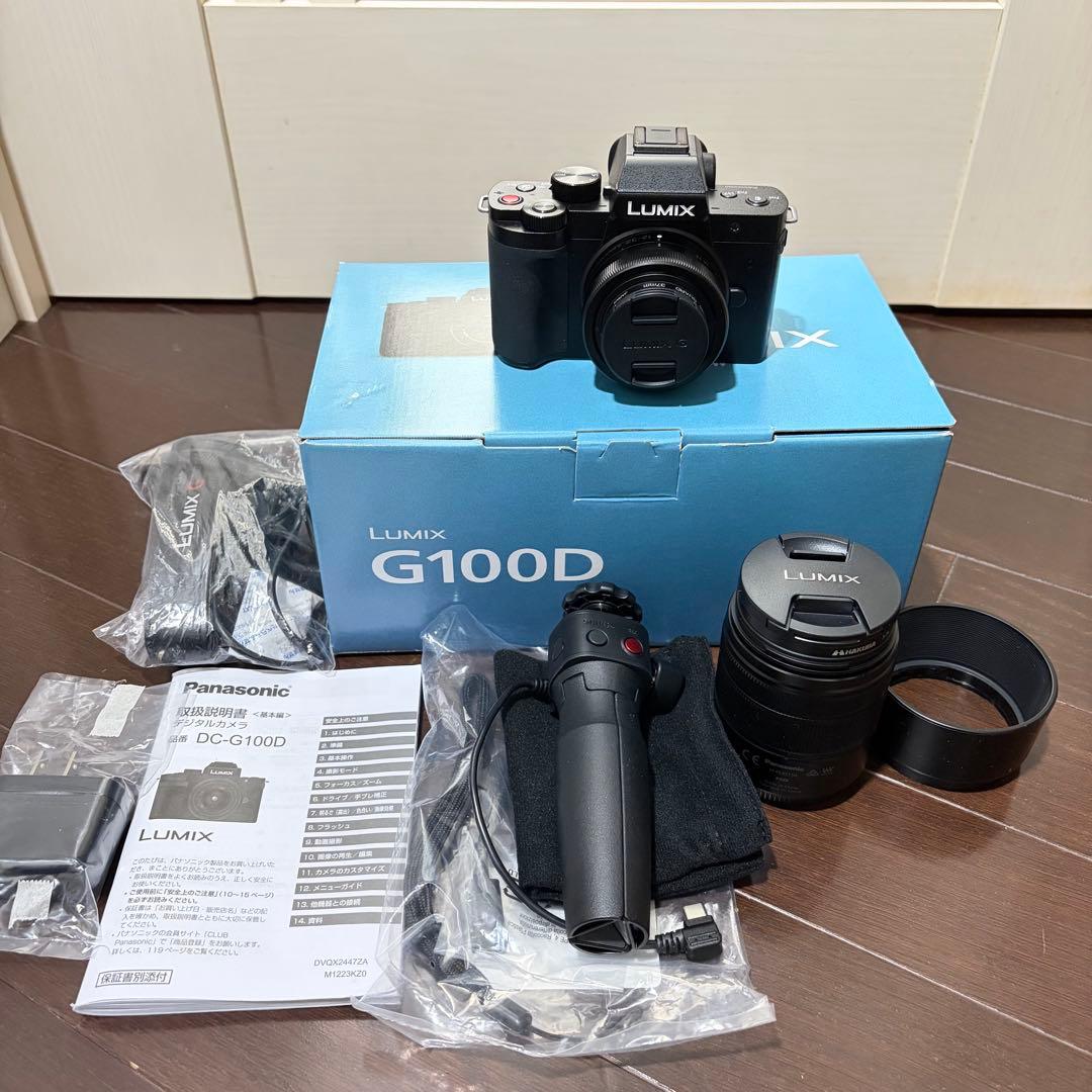 ［美品］LUMIX G100d ダブルズームレンズキット＋テトラポッド