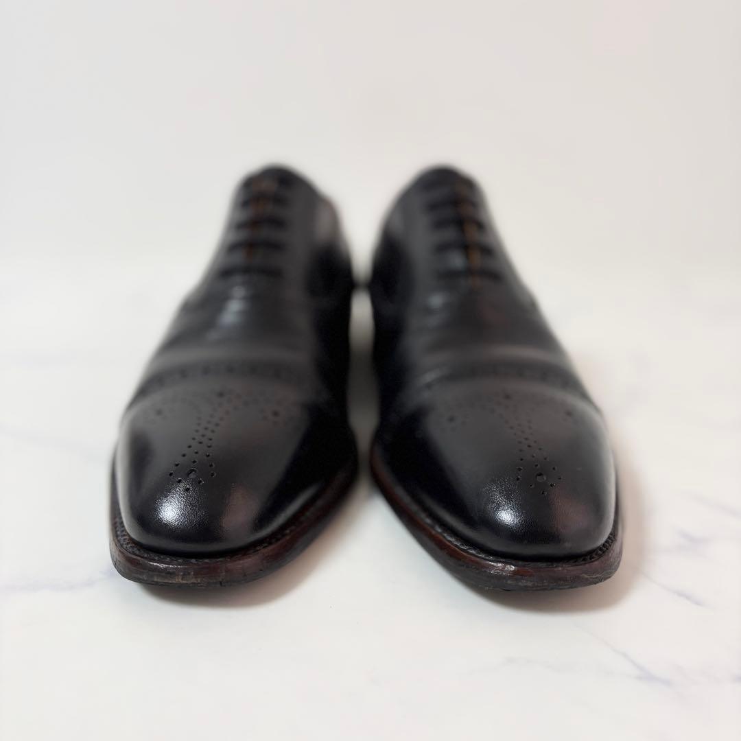 スコッチグレイン 25.5 匠 HA9040 セミブローグ ビジネスシューズ 黒