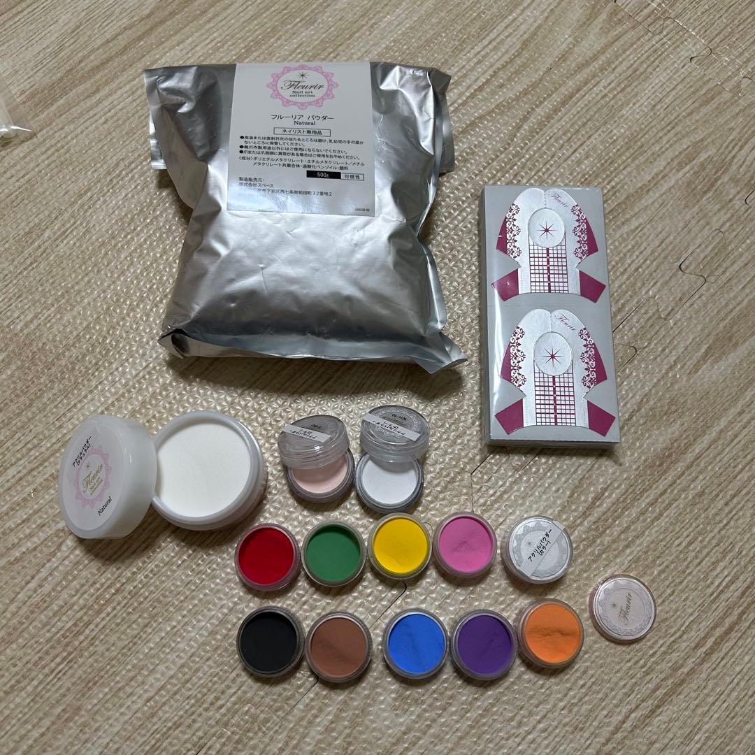 フルーリア　アクリルパウダー　ナチュラル　フォーム　セット