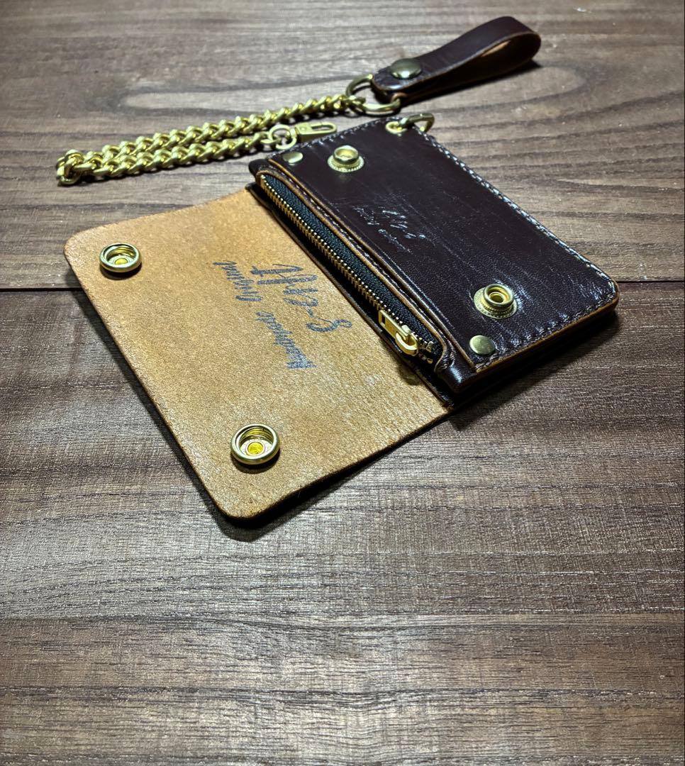 本革コンパクトトラッカーウォレット