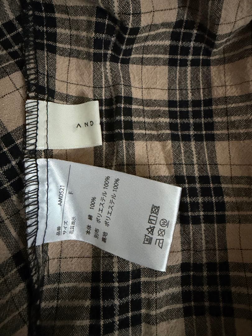 andmary ベルチェックドレス　belle check dress