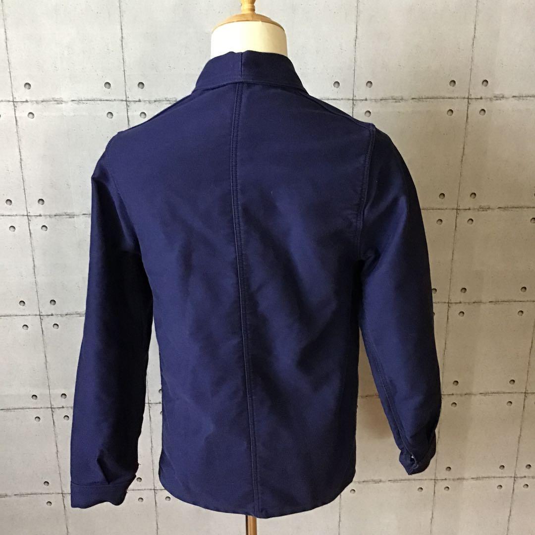ユーロヴィンテージ　ラブルール　モールスキンジャケット　フランス製　ナス紺