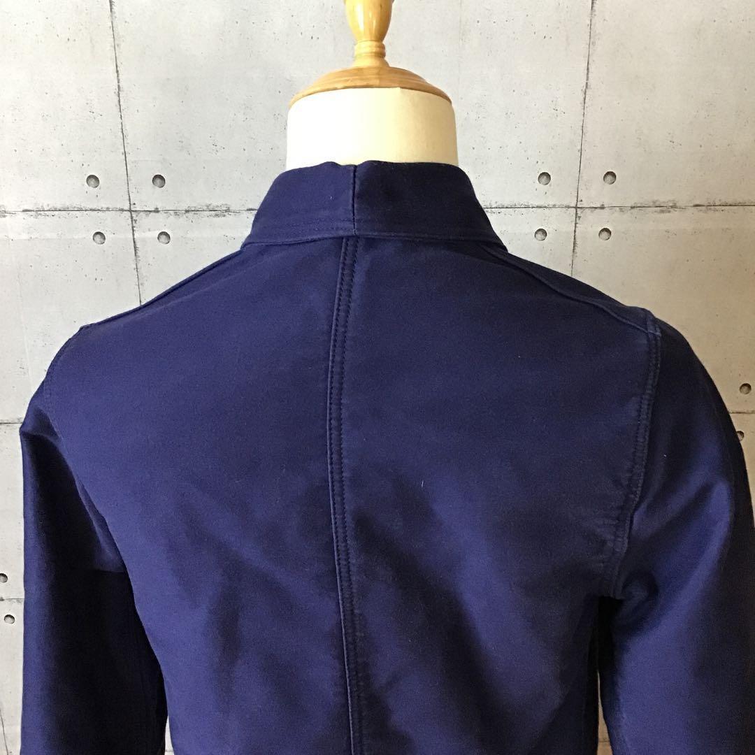 ユーロヴィンテージ　ラブルール　モールスキンジャケット　フランス製　ナス紺