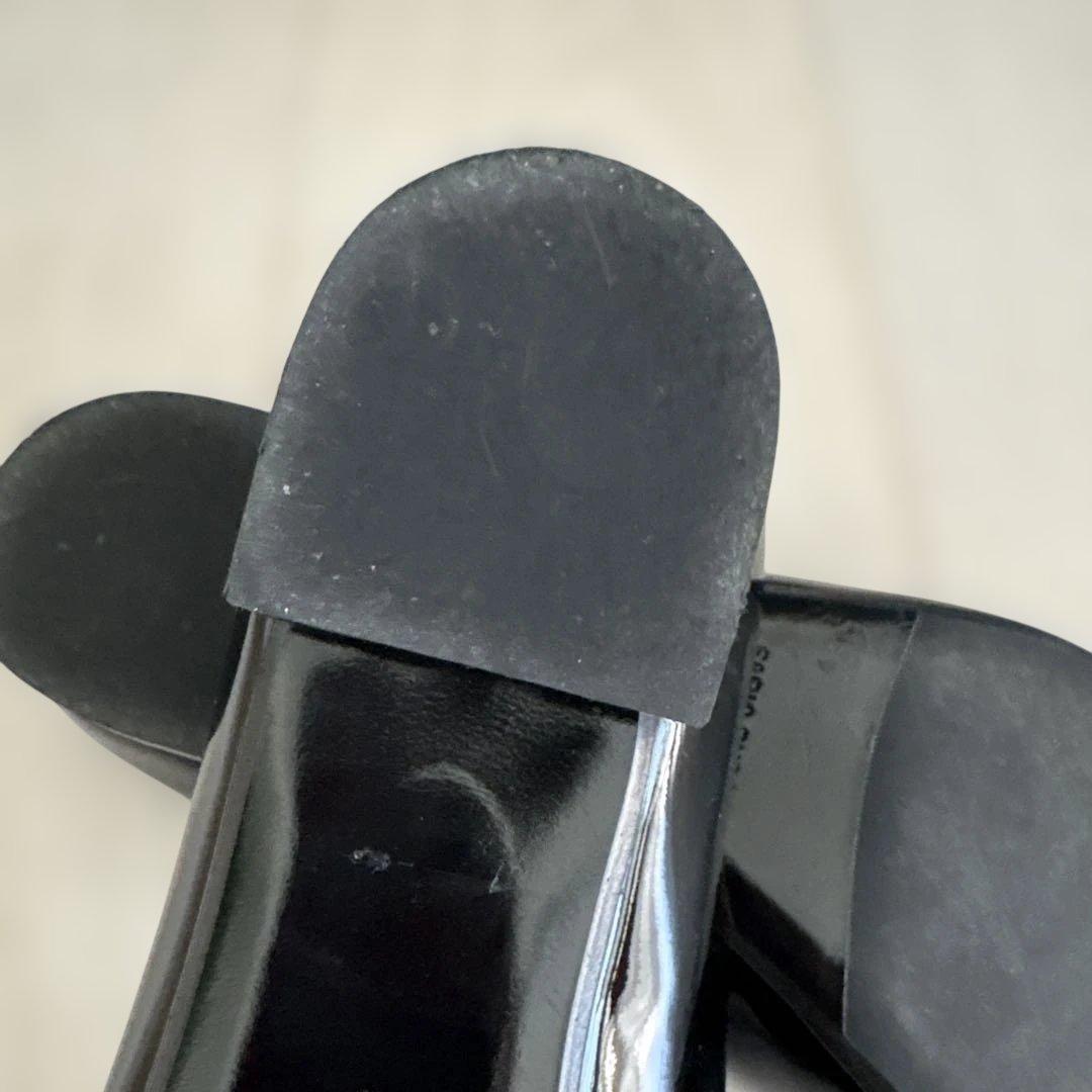 FABIO RUSCONI ブラック フラットシューズ