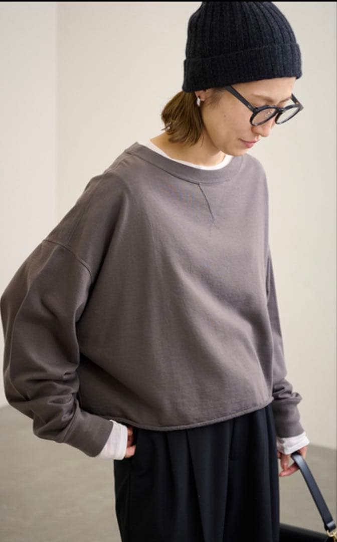 FRAMeWORK ミニ裏毛ショートスウェット