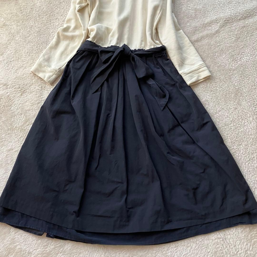 たぼわんこさま　ビアズリー BEARDSLEY ドッキング ワンピース フレア