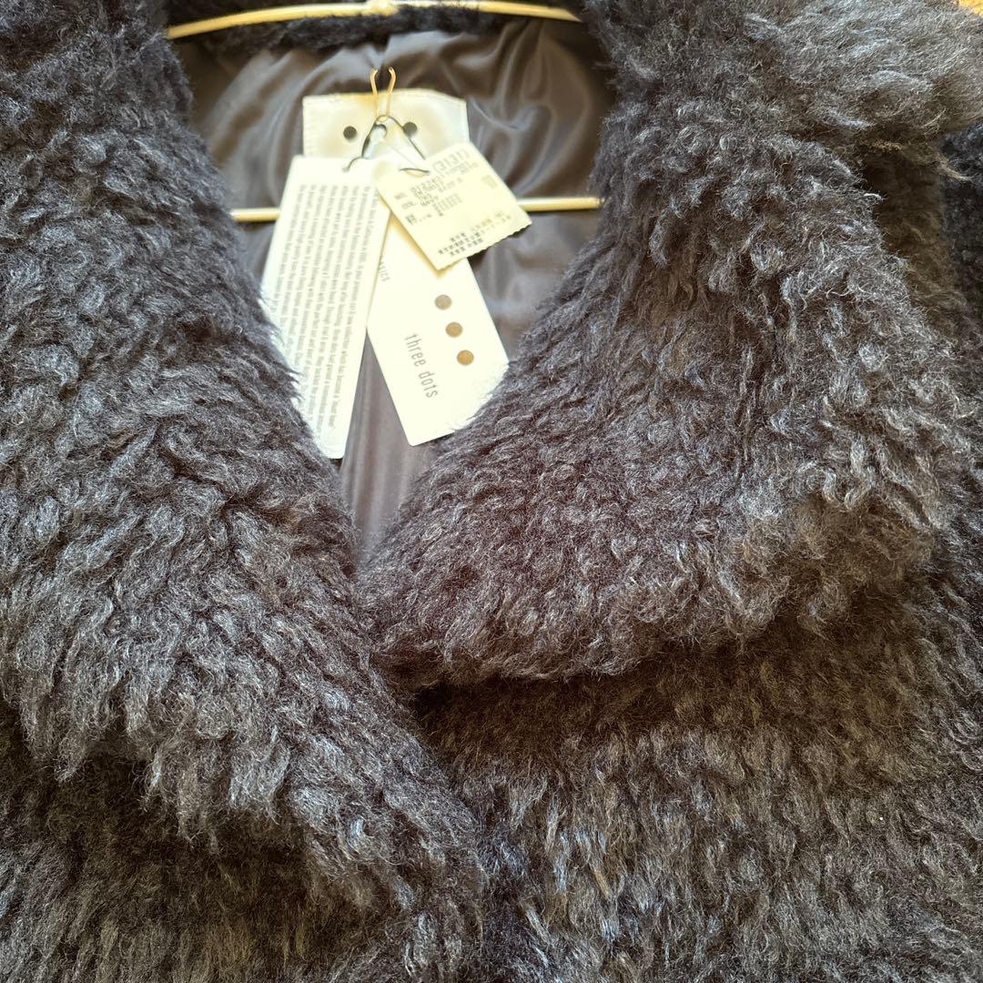 Nokko　スリードッツ　エコペルファーショートコート