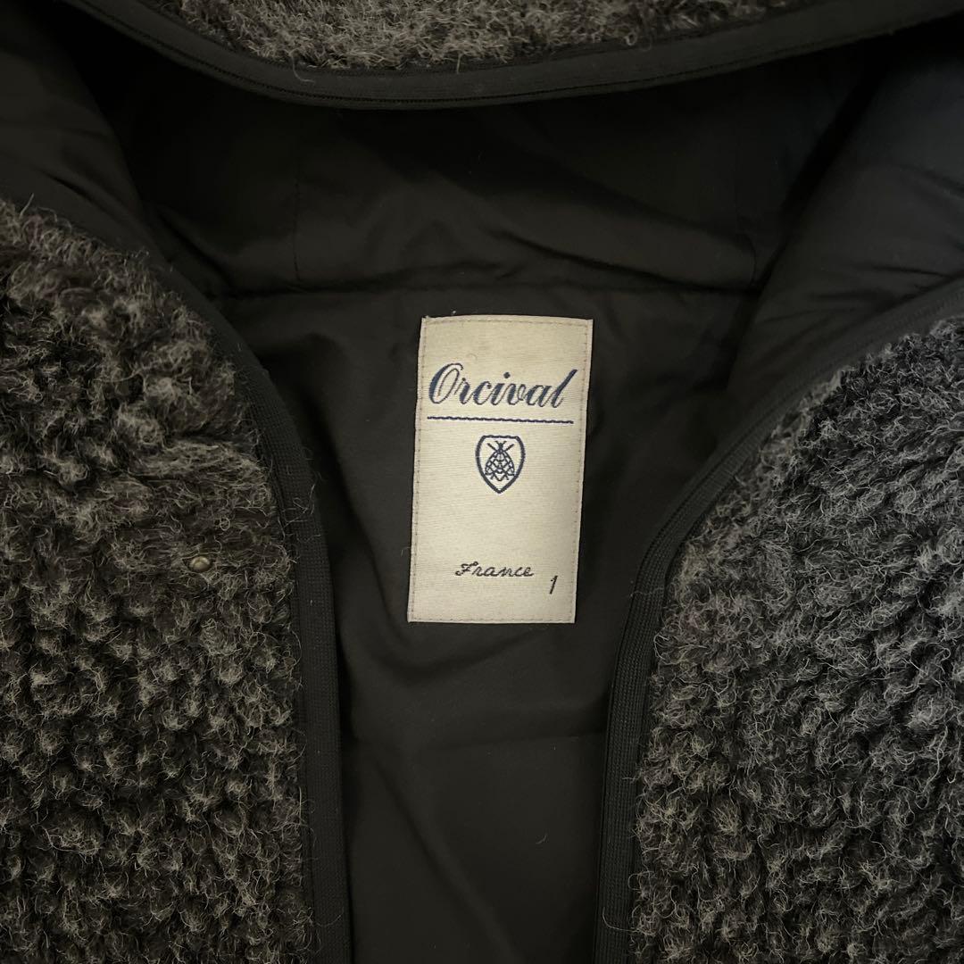 ★Orcival フード付きベスト France 1 ダークグレー★