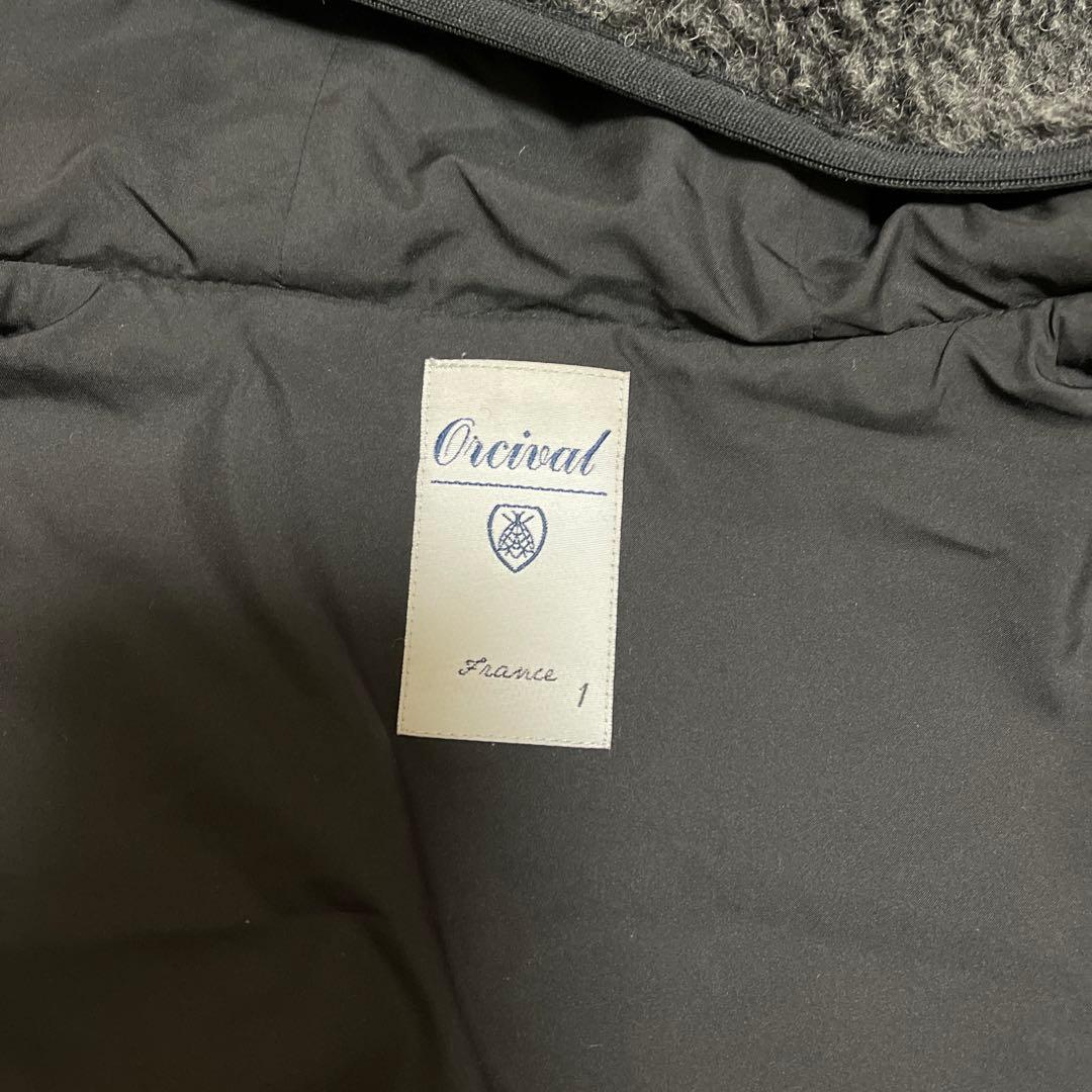 ★Orcival フード付きベスト France 1 ダークグレー★