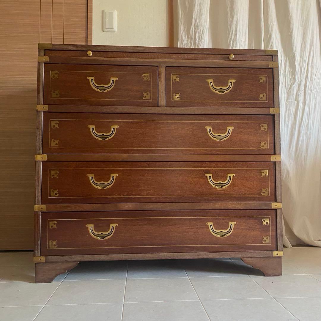 アンティーク　チェスト　ヨーロピアン　象嵌　イギリス　英国　モダン　北欧　棚