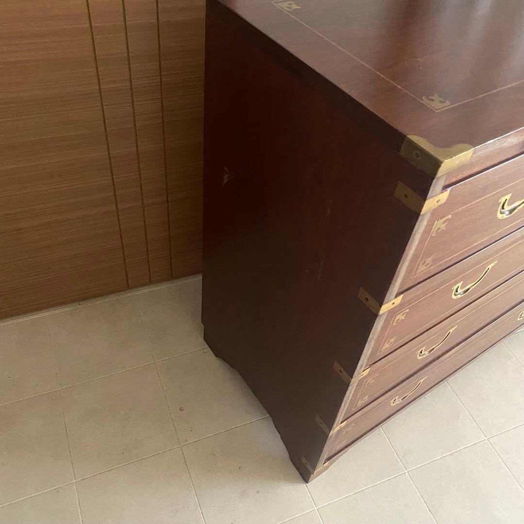 アンティーク　チェスト　ヨーロピアン　象嵌　イギリス　英国　モダン　北欧　棚