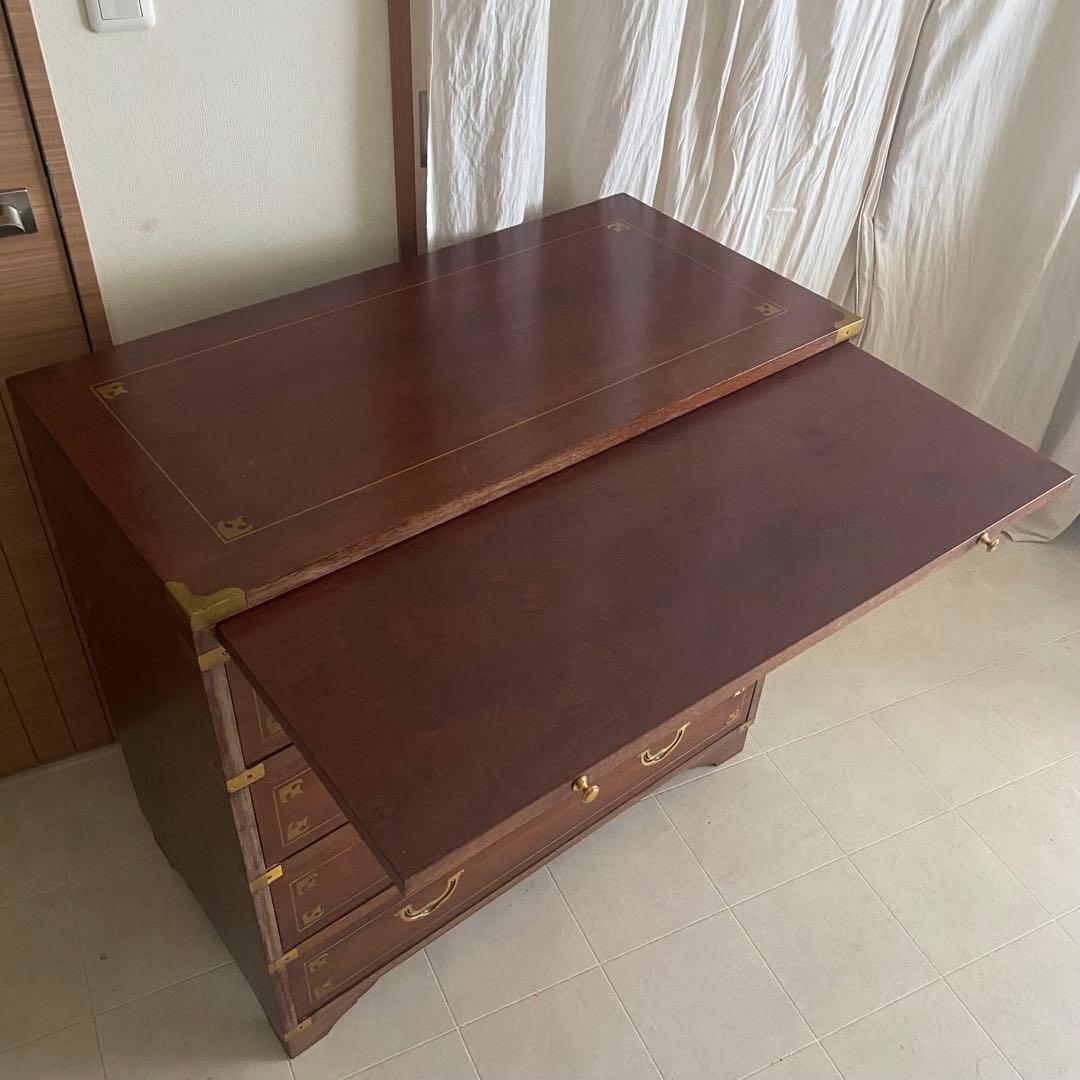 アンティーク　チェスト　ヨーロピアン　象嵌　イギリス　英国　モダン　北欧　棚