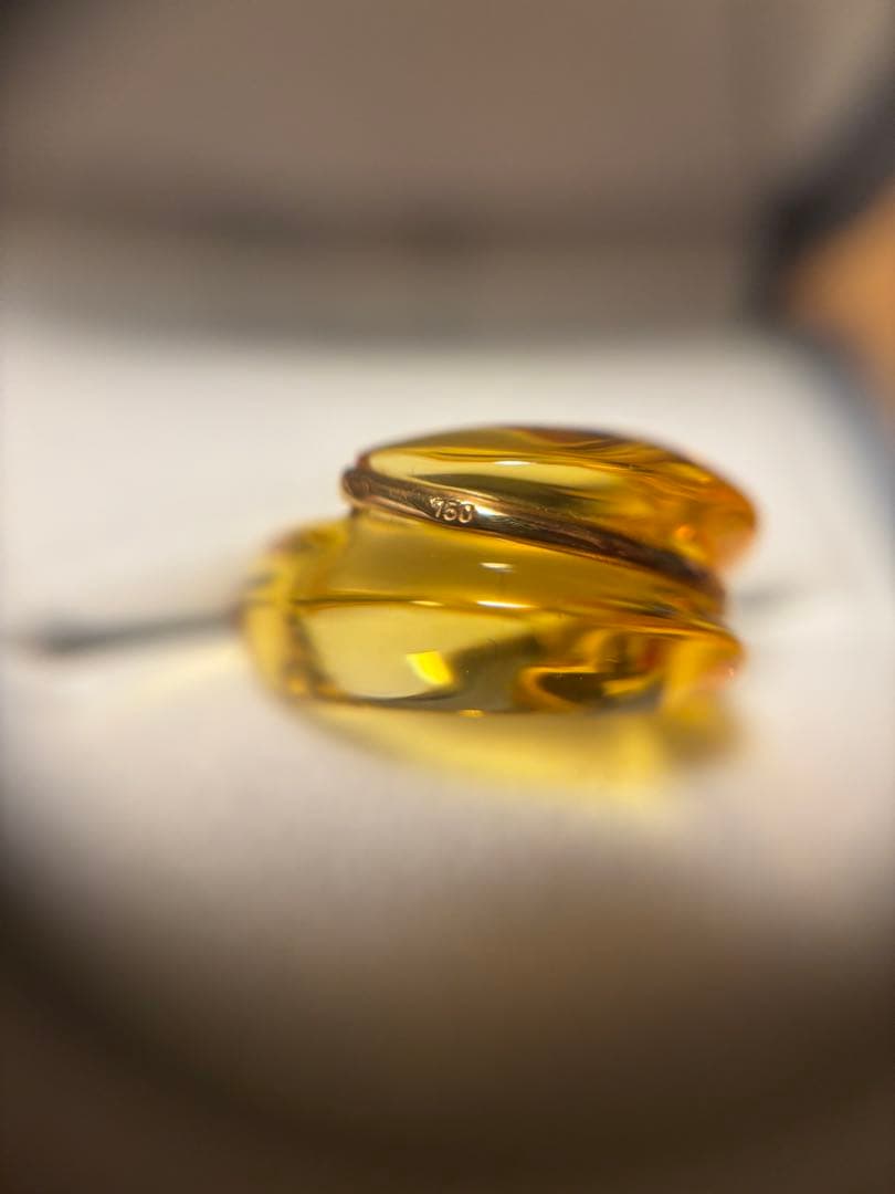 バカラ　Baccarat コキアージュ　イエローリング