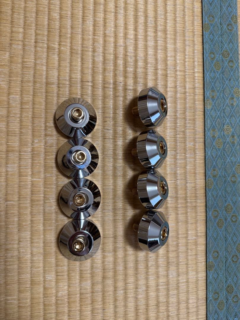 シボレーインパラ58-64フロントアッパーロアービレットクロームブッシュカバー