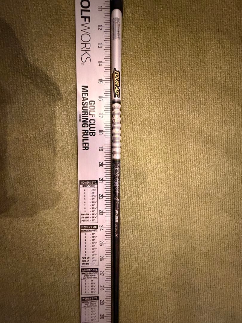 ツアーAD F 65X キャロウェイスリーブ付 43インチ シャフト