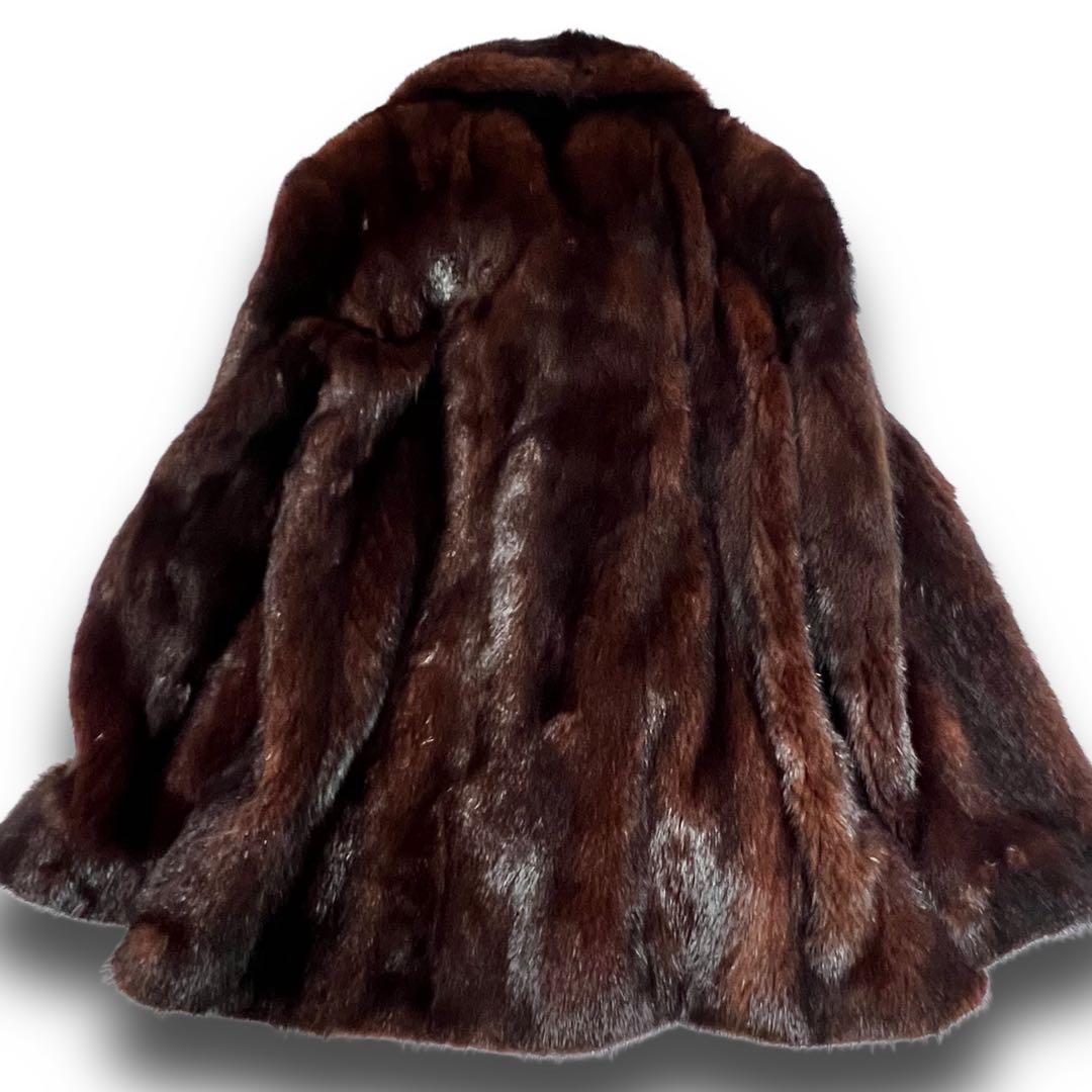 TOGU トーガ ミンク 毛皮コート 11号 L ブラウン 高級感◎