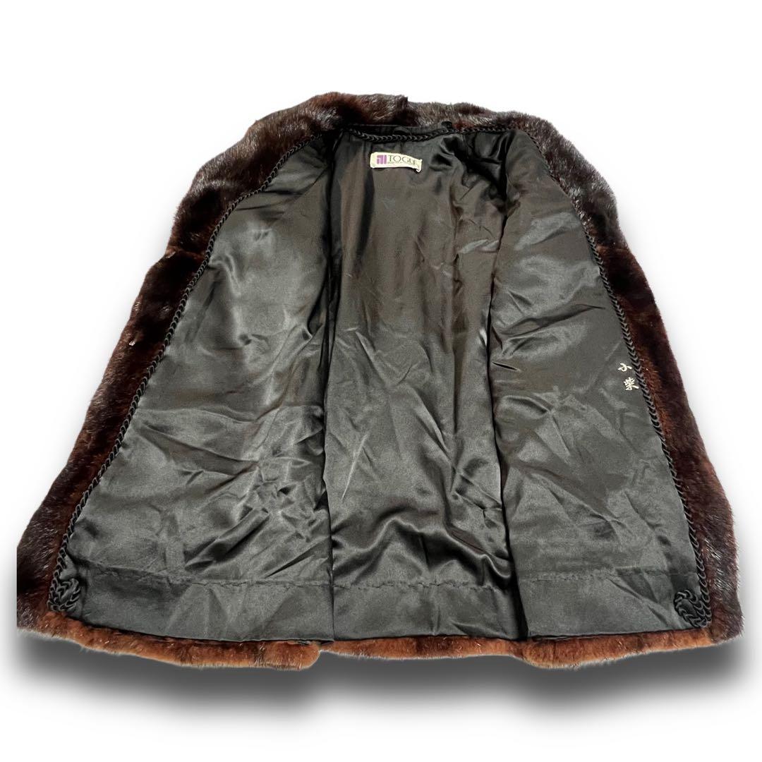 TOGU トーガ ミンク 毛皮コート 11号 L ブラウン 高級感◎