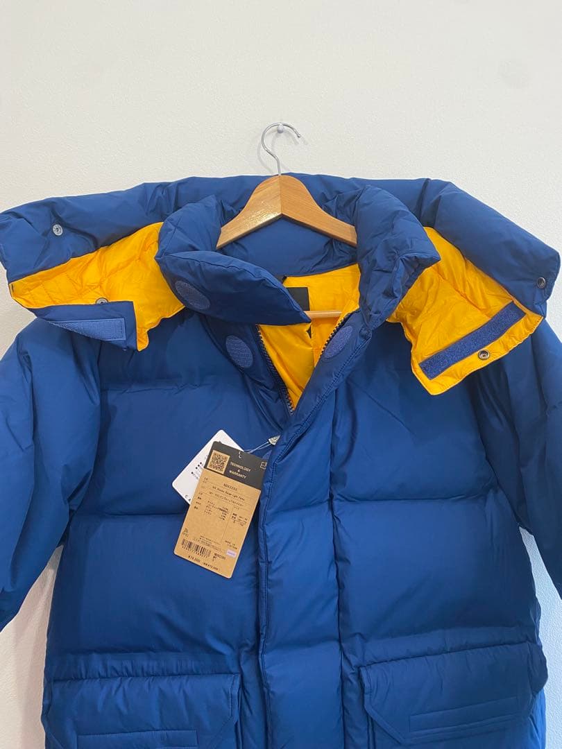 ノースフェイス　ブルックスレンジライトパーカ　マウンテンブルーxイエロー　S