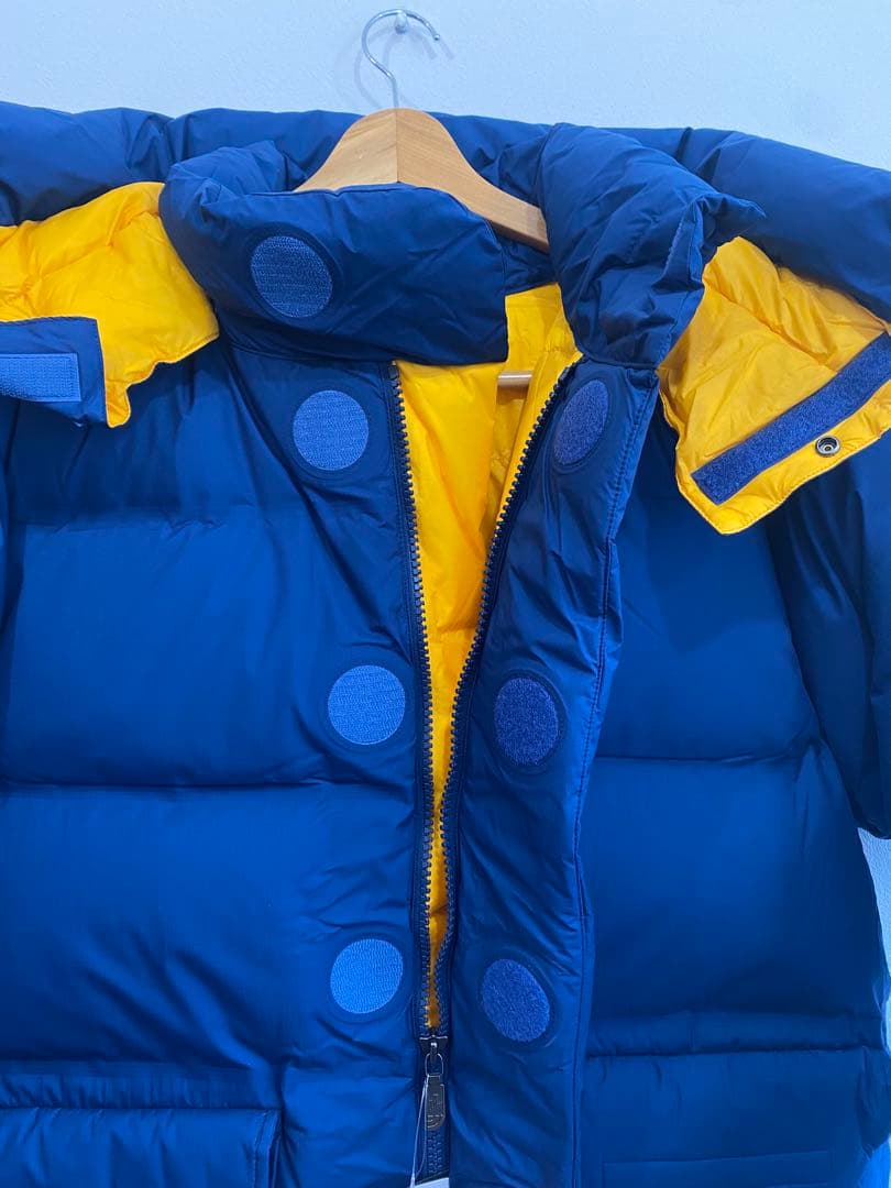 ノースフェイス　ブルックスレンジライトパーカ　マウンテンブルーxイエロー　S