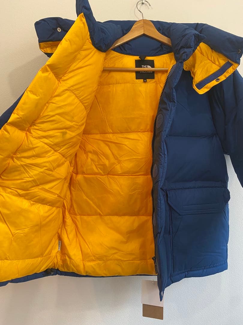 ノースフェイス　ブルックスレンジライトパーカ　マウンテンブルーxイエロー　S
