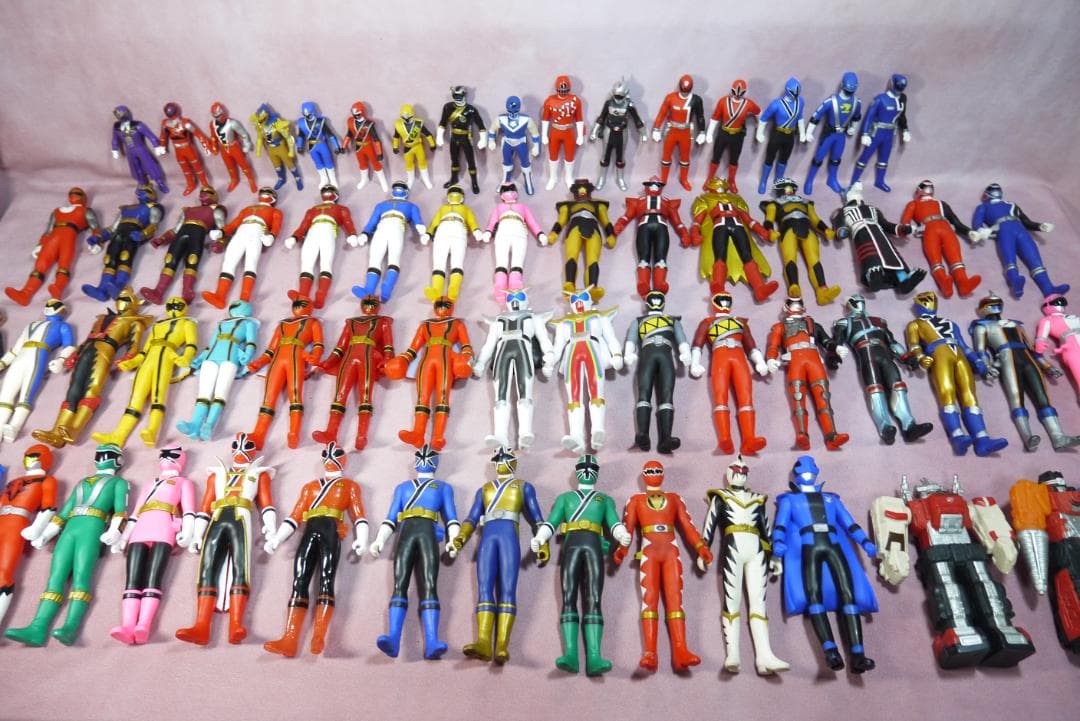 スーパー戦隊シリーズ　ソフビヒーロー　など　67体