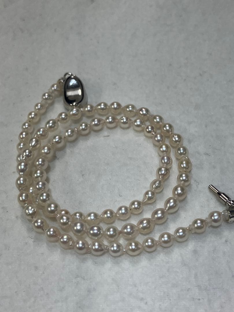 伊勢志摩英虞湾産あこや真珠　3.5-4mm パールネックレス