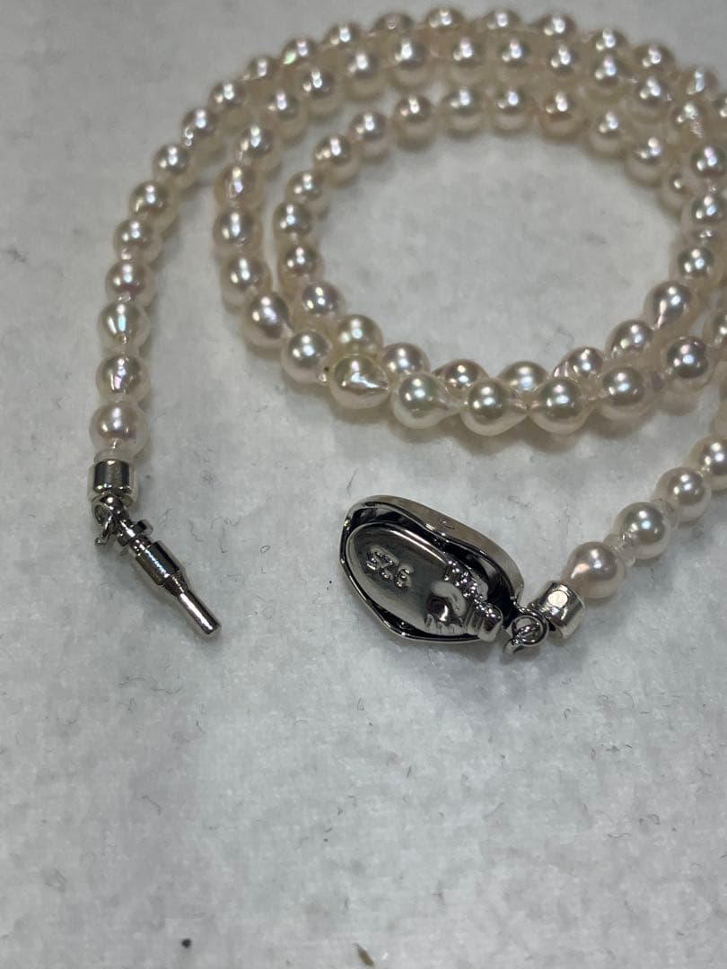 伊勢志摩英虞湾産あこや真珠　3.5-4mm パールネックレス