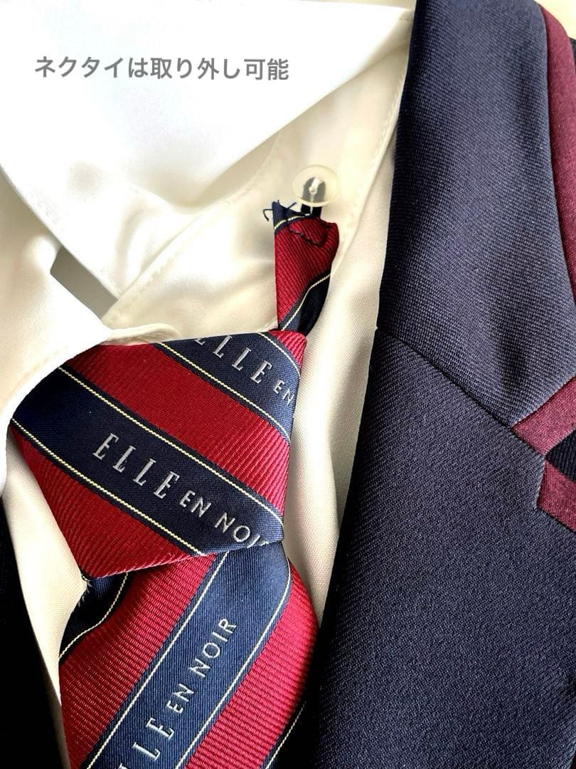 ELLE en noir-150- パイピングジャケットスクールスーツ